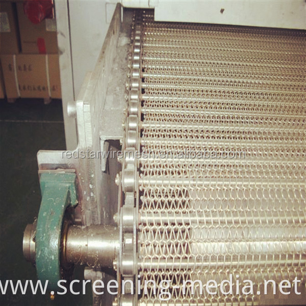 SS 304 316 316L Stainless Steel Wire Mesh Belt Conveyor